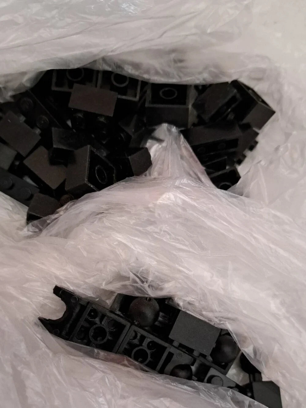 Lego Black Assorted Building Bricks and Vehicle Pieces